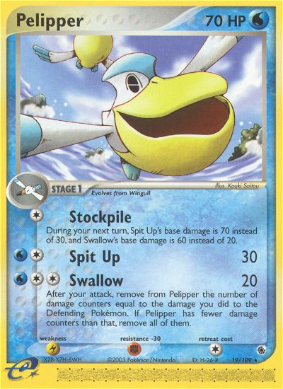 Pelipper (19/109) [EX: Ruby & Sapphire] Reverse Holofoil
