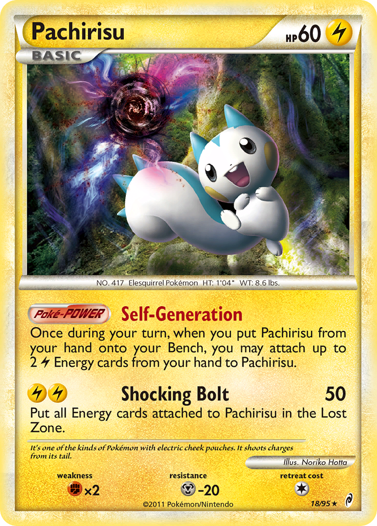 Pachirisu (18/95) [HeartGold & SoulSilver: Call of Legends] Reverse Holofoil