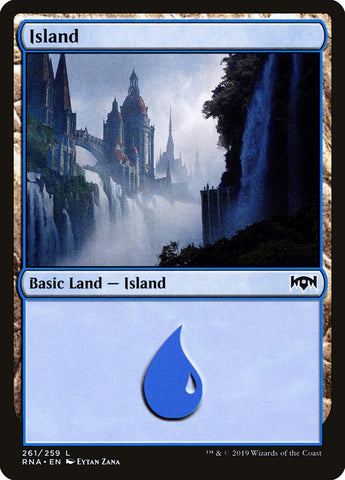 Island (261) [Ravnica Allegiance] Foil