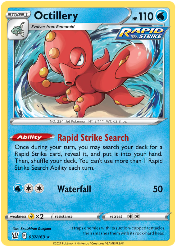 Octillery (037/163) [Sword & Shield: Battle Styles] Reverse Holofoil