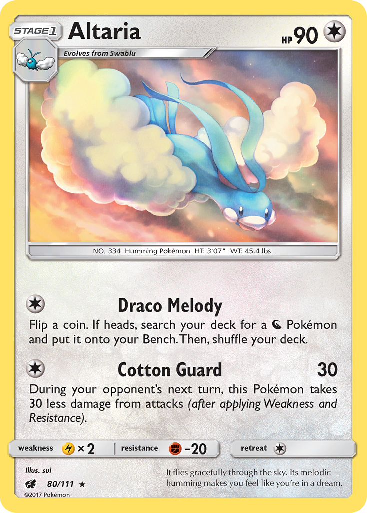 Altaria (80/111) [Sun & Moon: Crimson Invasion] Reverse Holofoil