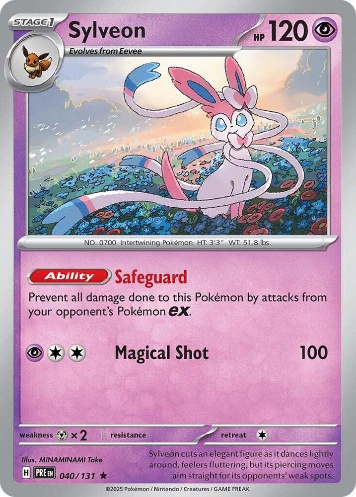 Sylveon (040/131) [Scarlet & Violet: Prismatic Evolutions] Reverse Holofoil