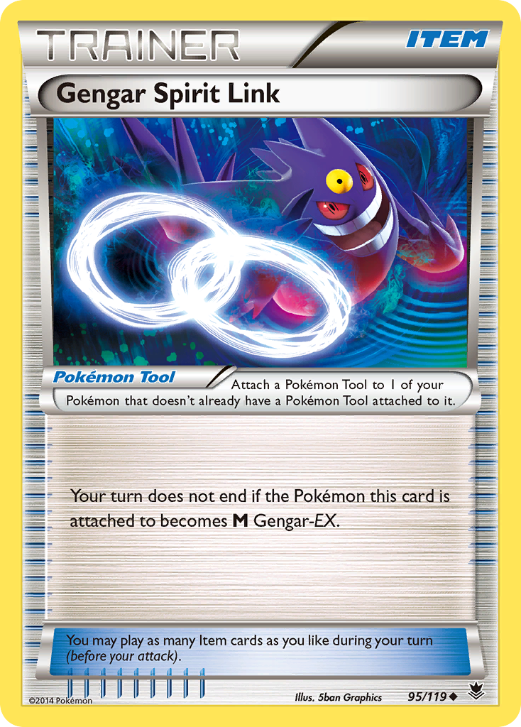 Gengar Spirit Link (95/119) [XY: Phantom Forces] Reverse Holofoil