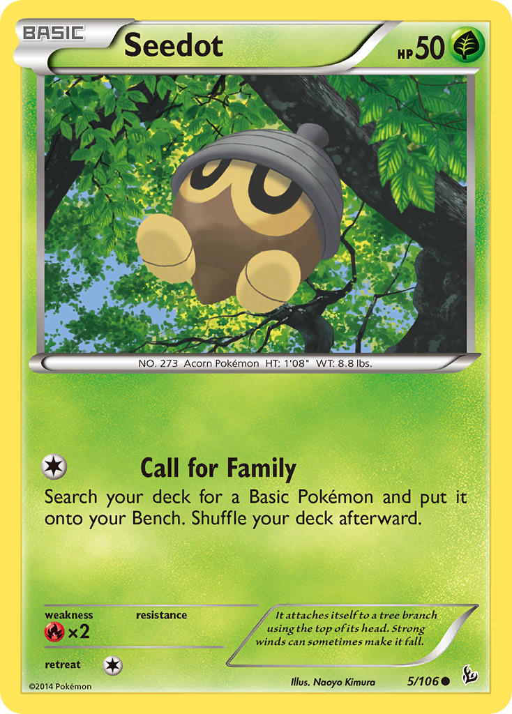 Seedot (5/106) [XY: Flashfire] Reverse Holofoil