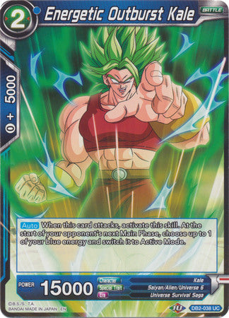 Energetic Outburst Kale (DB2-038) [Divine Multiverse] Parallel Foil