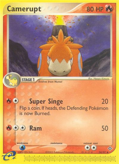 Camerupt (24/97) [EX: Dragon] Reverse Holofoil