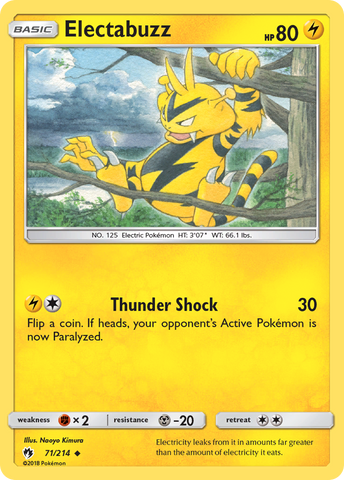 Electabuzz (71/214) [Sun & Moon: Lost Thunder] Reverse Holofoil