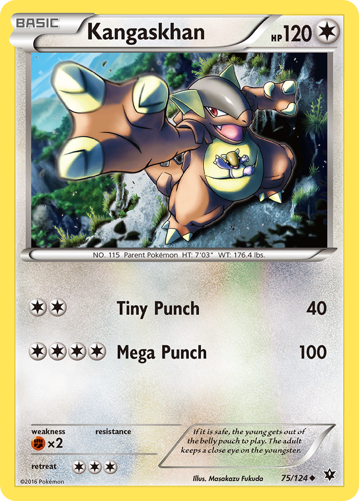 Kangaskhan (75/124) [XY: Fates Collide] Reverse Holofoil
