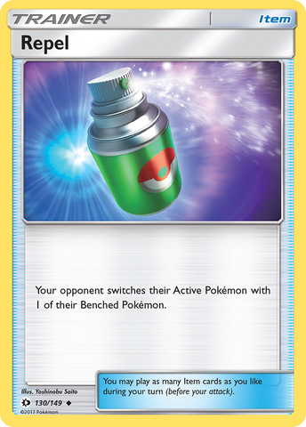 Repel (130/149) [Sun & Moon: Base Set] Reverse Holofoil