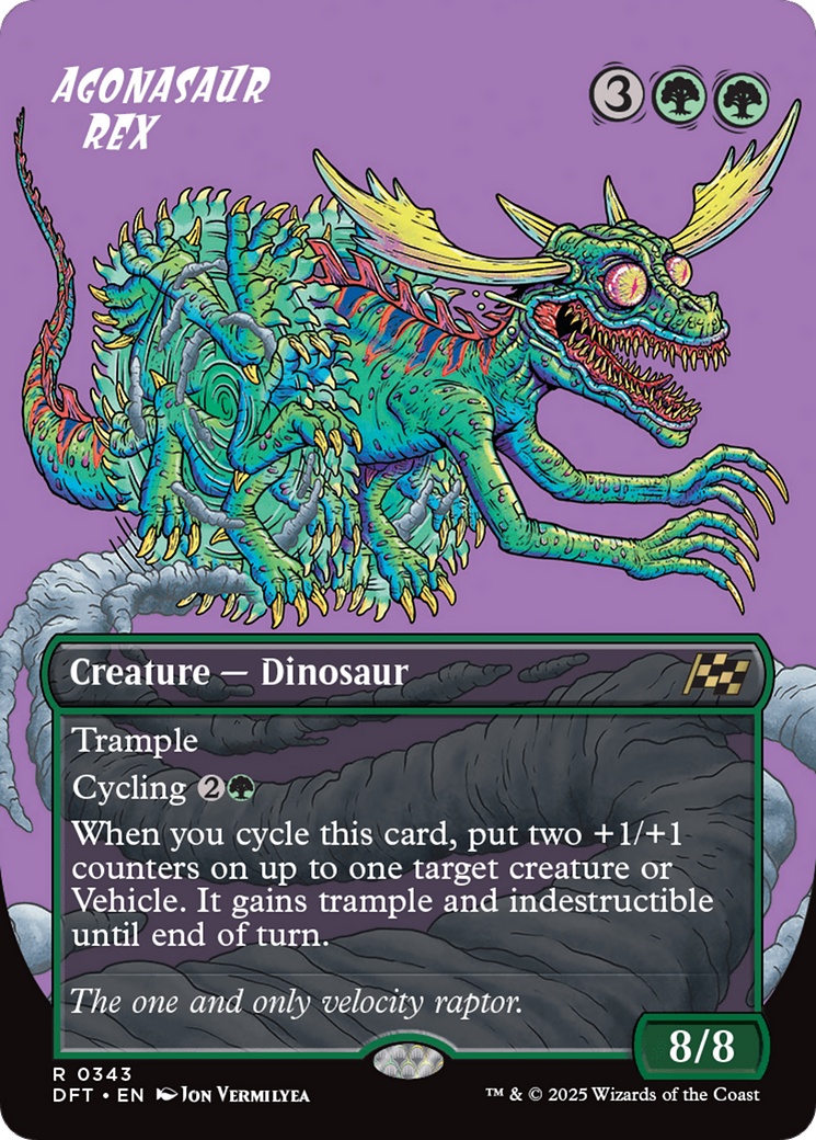 Agonasaur Rex (Borderless) [Aetherdrift] Foil