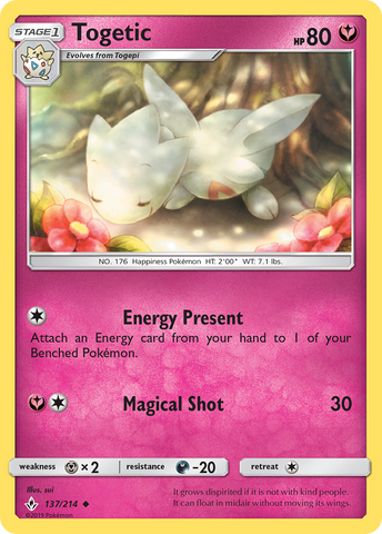 Togetic (137/214) [Sun & Moon: Unbroken Bonds] Reverse Holofoil