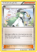 N (96/108) [Black & White: Dark Explorers] Reverse Holofoil