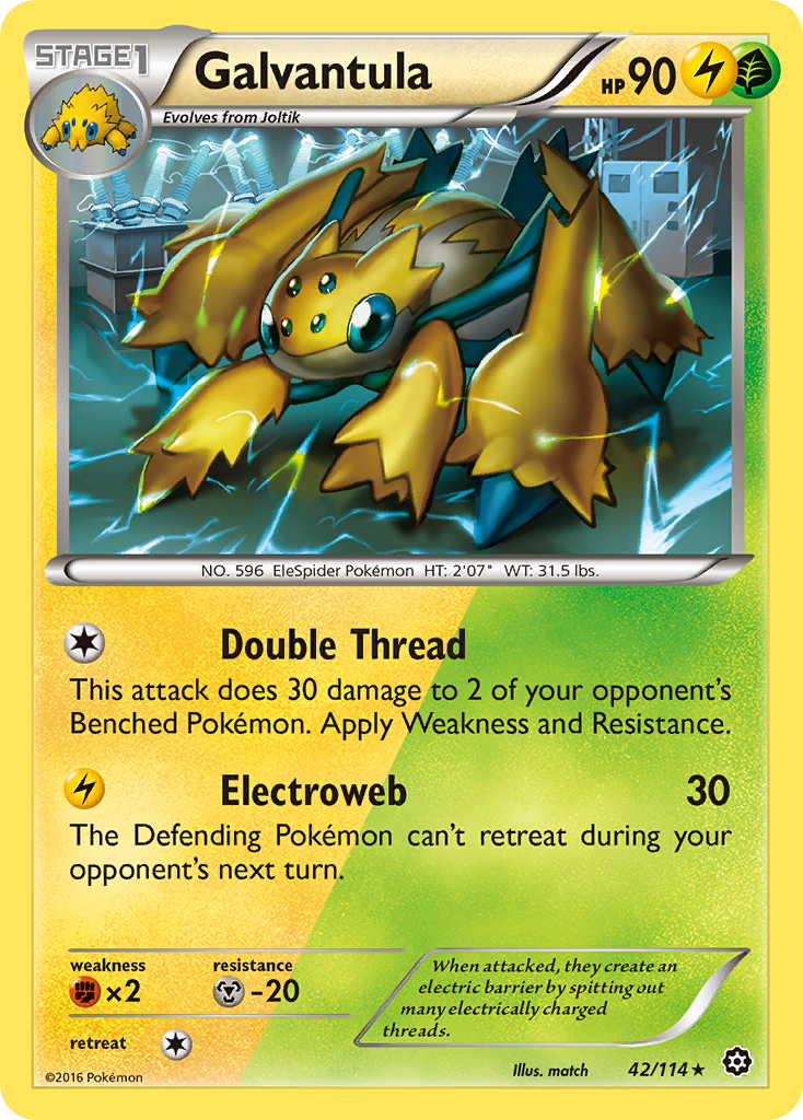 Galvantula (42/114) [XY: Steam Siege] Reverse Holofoil