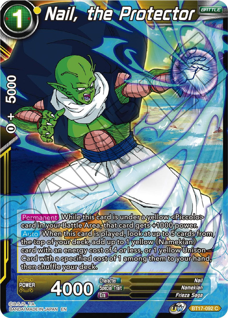 Nail, the Protector (BT17-092) [Ultimate Squad] Parallel Foil