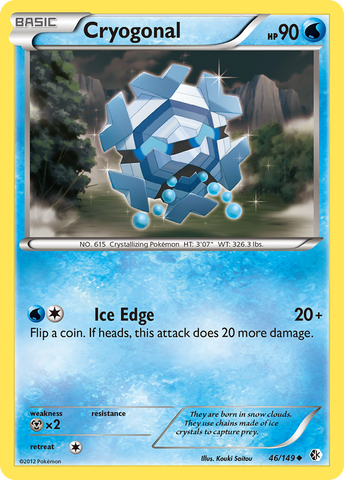 Cryogonal (46/149) [Black & White: Boundaries Crossed] Reverse Holofoil