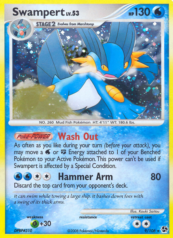 Swampert (9/106) [Diamond & Pearl: Great Encounters] Reverse Holofoil