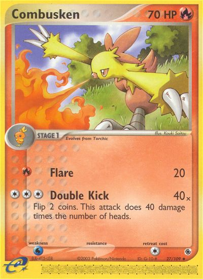Combusken (27/109) [EX: Ruby & Sapphire] Reverse Holofoil