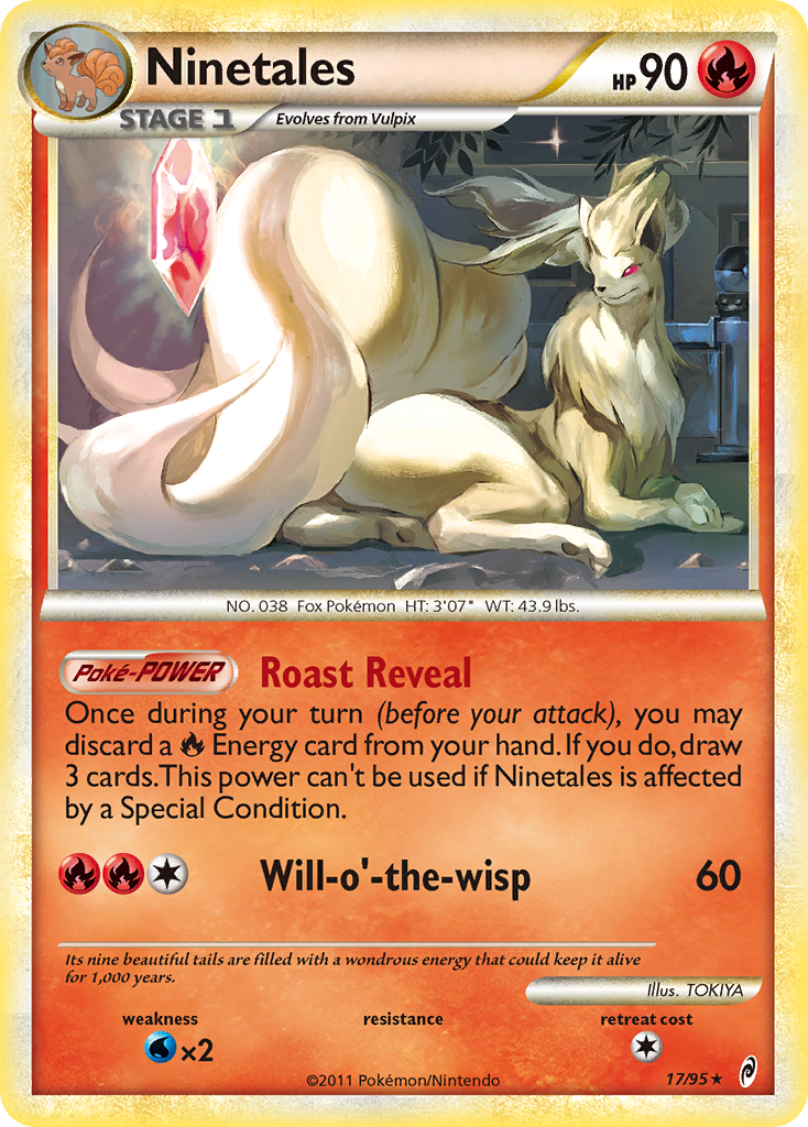 Ninetales (17/95) [HeartGold & SoulSilver: Call of Legends] Reverse Holofoil