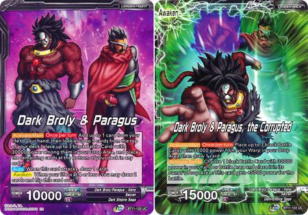 Dark Broly & Paragus // Dark Broly & Paragus, the Corrupted (BT11-122) [Vermilion Bloodline 2nd Edition] Parallel Foil