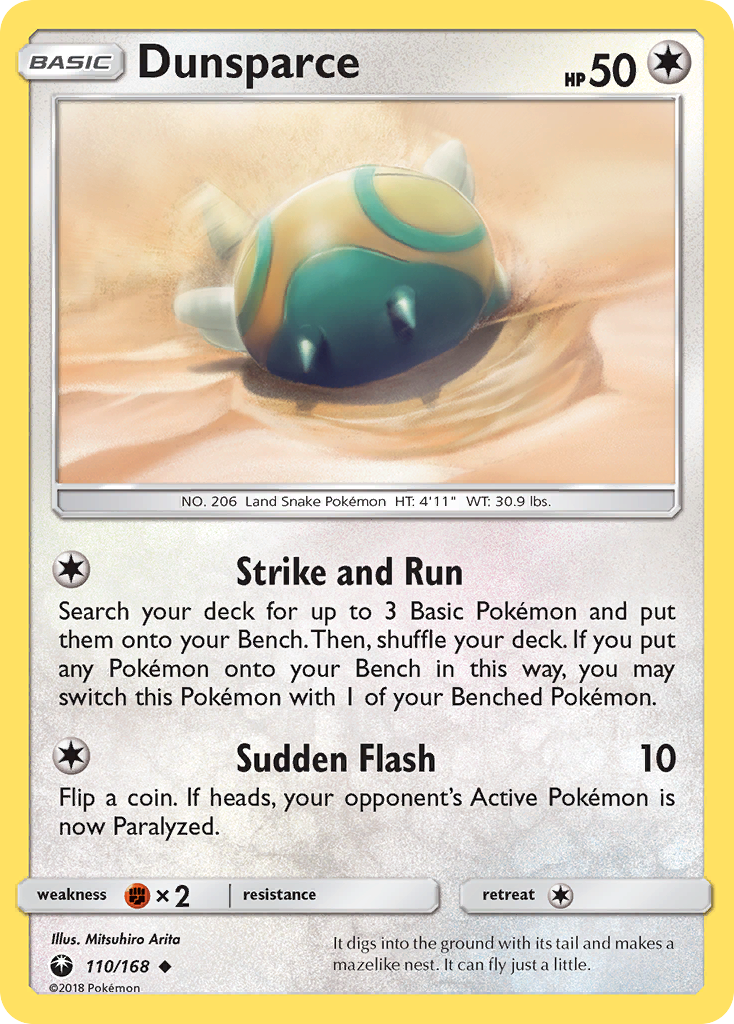 Dunsparce (110/168) [Sun & Moon: Celestial Storm] Reverse Holofoil