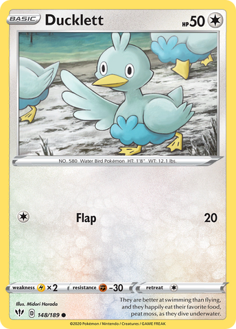 Ducklett (148/189) [Sword & Shield: Darkness Ablaze] Reverse Holofoil