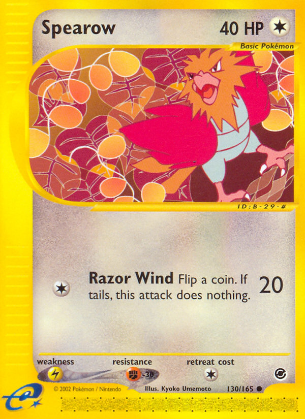 Spearow (130/165) [Expedition: Base Set] Reverse Holofoil