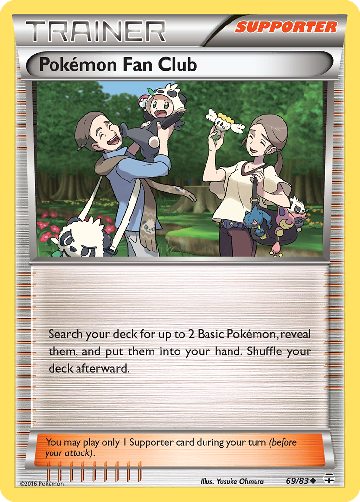 Pokemon Fan Club (69/83) [XY: Generations] Reverse Holofoil