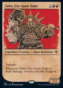 Zalto, Fire Giant Duke (Showcase) [Dungeons & Dragons: Adventures in the Forgotten Realms] Foil
