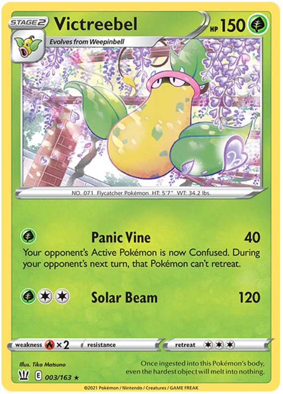 Victreebel (003/163) [Sword & Shield: Battle Styles] Reverse Holofoil