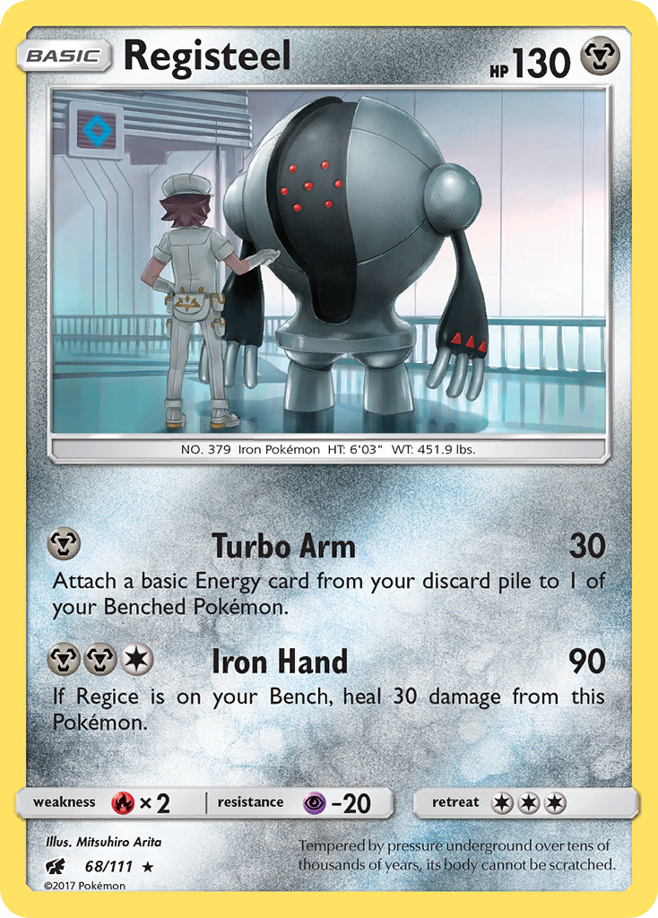 Registeel (68/111) [Sun & Moon: Crimson Invasion] Reverse Holofoil