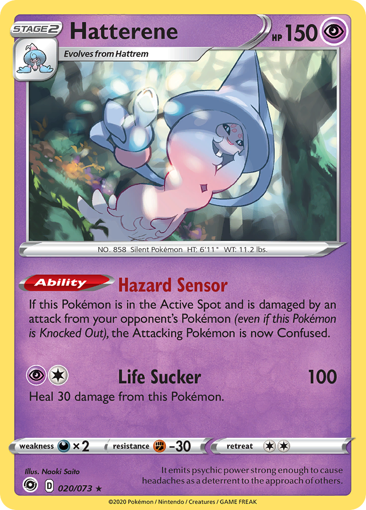 Hatterene (020/073) [Sword & Shield: Champion's Path] Reverse Holofoil