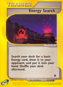 Energy Search (153/165) [Expedition: Base Set] Reverse Holofoil