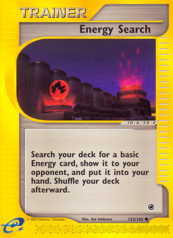 Energy Search (153/165) [Expedition: Base Set] Reverse Holofoil