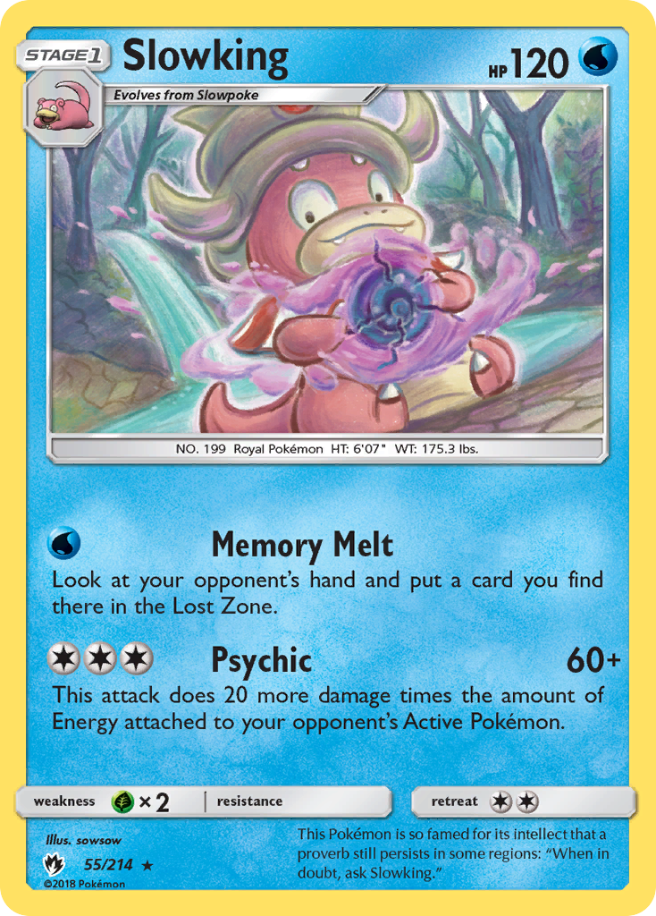 Slowking (55/214) [Sun & Moon: Lost Thunder] Reverse Holofoil