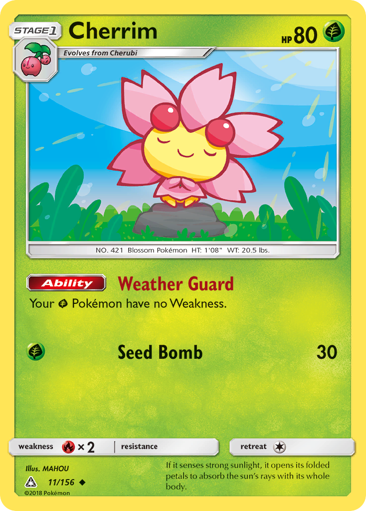 Cherrim (11/156) [Sun & Moon: Ultra Prism] Reverse Holofoil