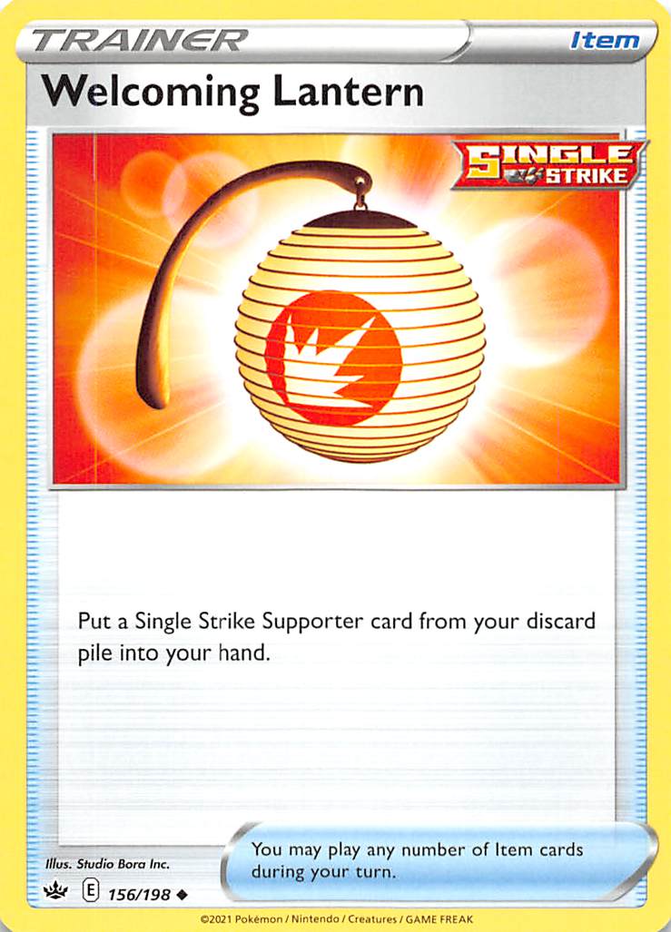 Welcoming Lantern (156/198) [Sword & Shield: Chilling Reign] Reverse Holofoil
