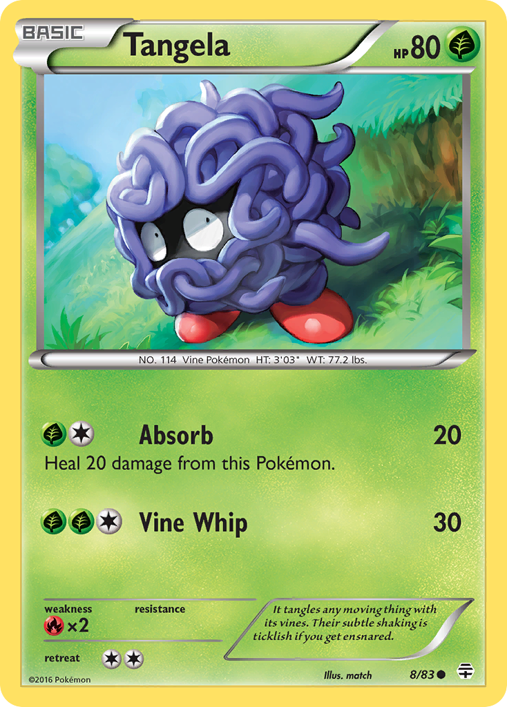 Tangela (8/83) [XY: Generations] Reverse Holofoil