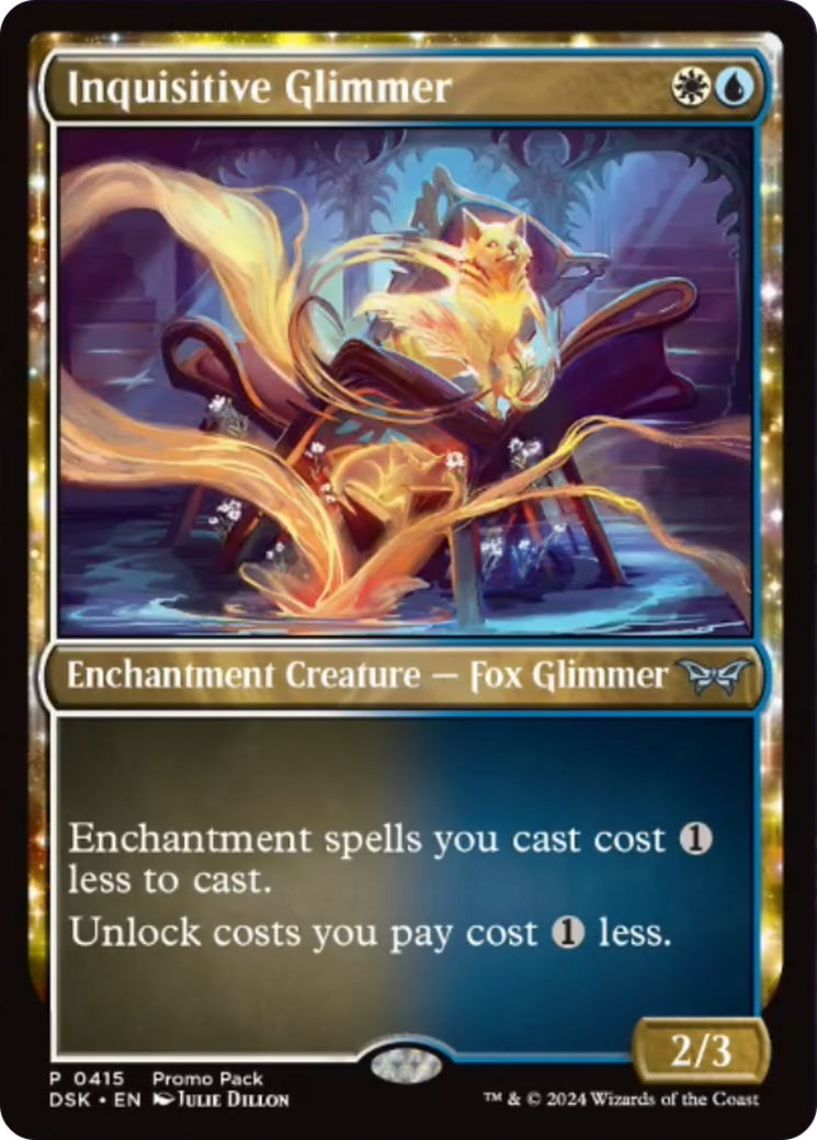 Inquisitive Glimmer (Promo Pack) [Duskmourn: House of Horror Promos] Foil