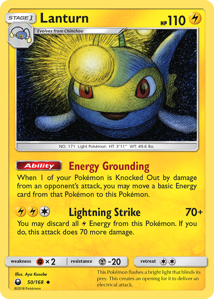 Lanturn (50/168) [Sun & Moon: Celestial Storm] Reverse Holofoil