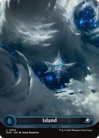 Island (0263) (Borderless) [Edge of Eternities] Foil