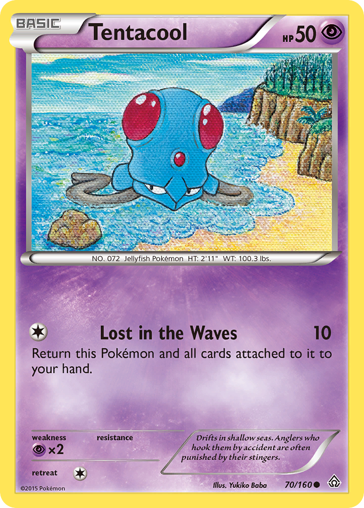 Tentacool (70/160) [XY: Primal Clash] Reverse Holofoil