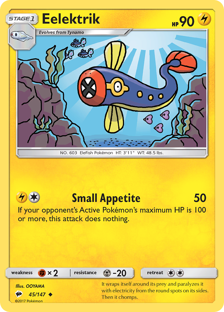 Eelektrik (45/147) [Sun & Moon: Burning Shadows] Reverse Holofoil