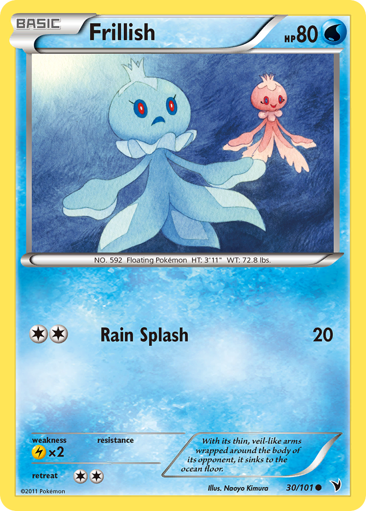 Frillish (30/101) [Black & White: Noble Victories] Reverse Holofoil