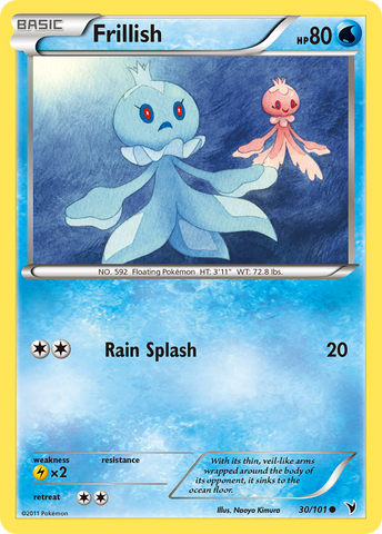 Frillish (30/101) [Black & White: Noble Victories] Reverse Holofoil