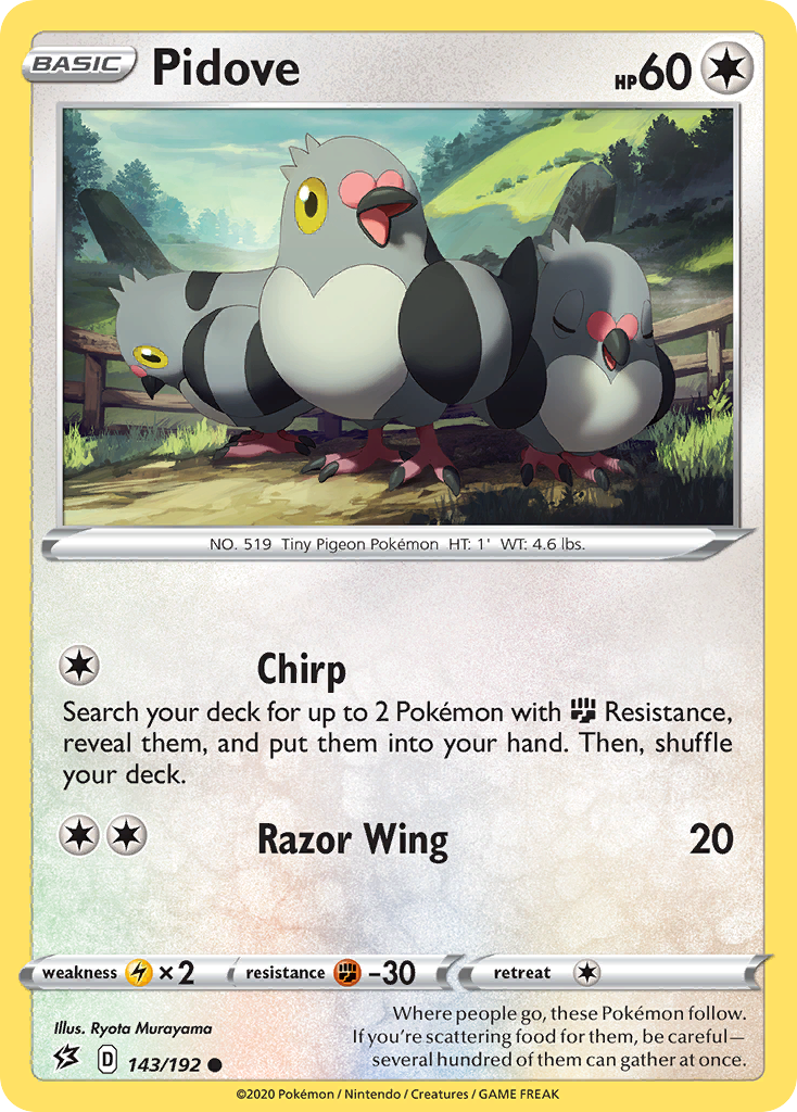 Pidove (143/192) [Sword & Shield: Rebel Clash] Reverse Holofoil