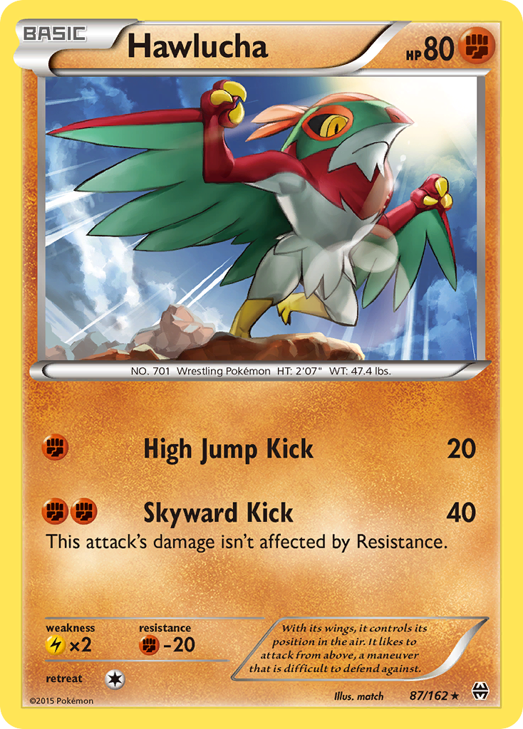 Hawlucha (87/162) [XY: BREAKthrough] Reverse Holofoil