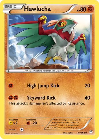 Hawlucha (87/162) [XY: BREAKthrough] Reverse Holofoil