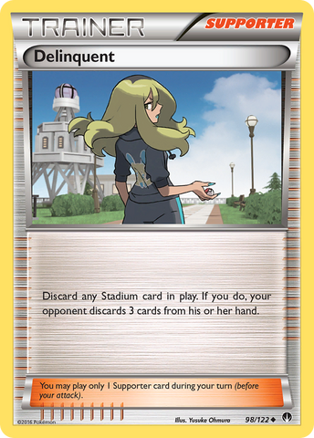 Delinquent (98/122) [XY: BREAKpoint] Reverse Holofoil