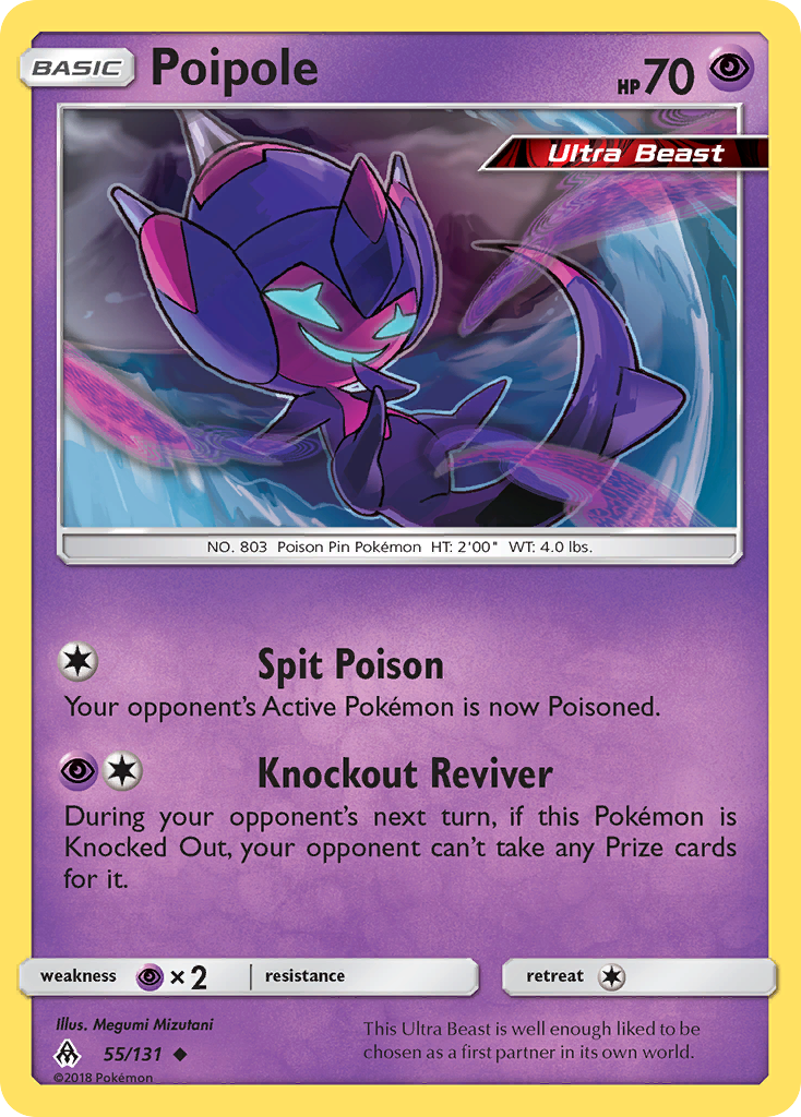 Poipole (55/131) [Sun & Moon: Forbidden Light] Reverse Holofoil