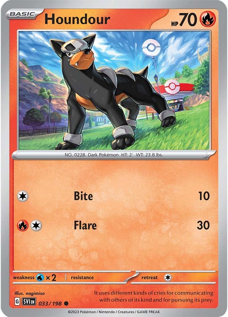 Houndour (033/198) [Scarlet & Violet: Base Set] Reverse Holofoil